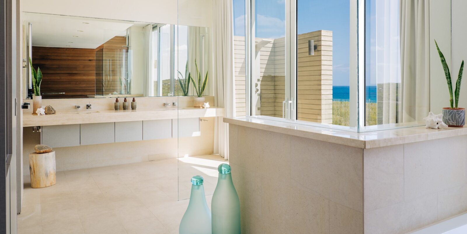 ANI Anguilla – Accommodation – Ocean View Bathroom